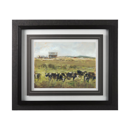 11062 - Out to Pasture I by Ethan Harper a Framed Art Print Matted under Glass