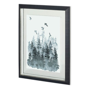 Sierra Vista II by Naomi McCavitt a Hand Embellished Textured Framed Art Print Matted under Glass