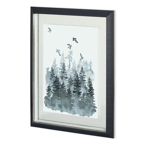 11135 - Sierra Vista II by Naomi McCavitt a Hand Embellished Textured Framed Art Print Matted under Glass