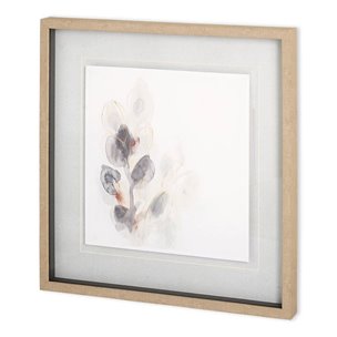 Seed Pod I by June  Vess a Hand Embellished Textured Framed Art Print Matted under Glass