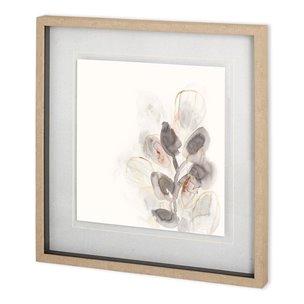 Seed Pod II by June  Vess a Hand Embellished Textured Framed Art Print Matted under Glass