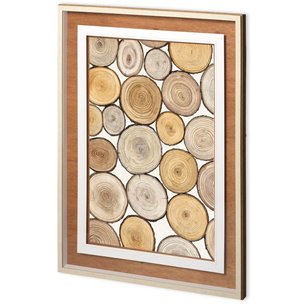 Tree Ring Study I by Mercana Studio a Framed Art Print Matted under Glass