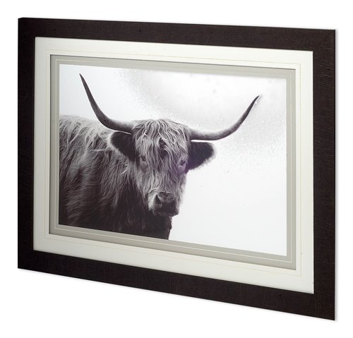 11323 - Highland Haze  by Bill Philip a Hand Embellished Textured Framed Art Photograph Matted under Glass
