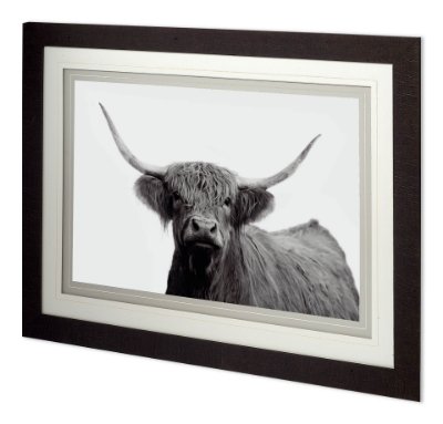 11324 - Highland Mist  by Bill Philip a Hand Embellished Textured Framed Art Photograph Matted under Glass
