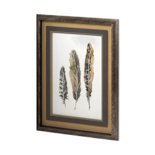 A light Touch I by Rebecca Meyers a Hand Embellished Textured Framed Art Print Matted under Glass