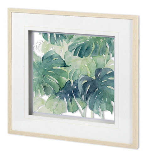 11602 - Tropical Breeze II by PanPan a Framed Art Print Matted under Glass