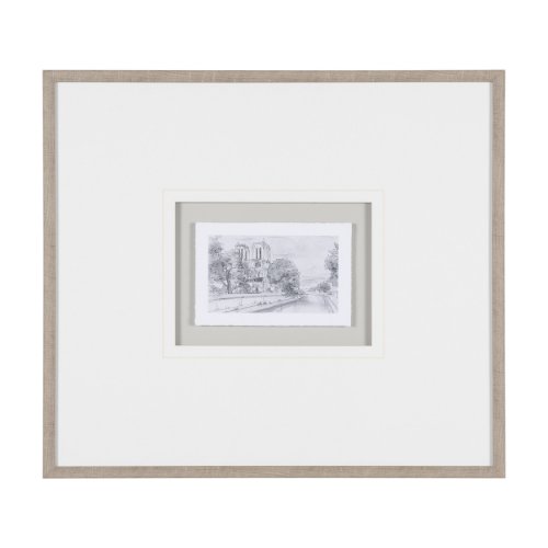11610 - Water Side I by PanPan a Framed Art Print Matted under Glass