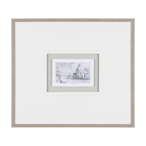 11611 - Water Side II by PanPan a Framed Art Print Matted under Glass