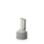 30950 - Burton 10.2H Small Two Tone Gray Ceramic Jug Vase