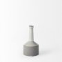 30950 - Burton 10.2H Small Two Tone Gray Ceramic Jug Vase