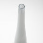 31000 - Erie II Tall Two Toned Sky Blue Dark Brown Blown Glass Vase 