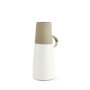 31059 - Garand Medium 15H Two-Toned White Natural Ceramic Jug