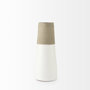 31059 - Garand Medium 15H Two-Toned White Natural Ceramic Jug