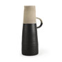 31063 - Garand Large 18.8H Two-Toned Black/Natural Ceramic Jug