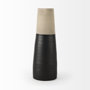 31063 - Garand Large 18.8H Two-Toned Black/Natural Ceramic Jug