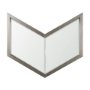 37260 - Chevren 26 x 22 Silver Wood Frame Mirror
