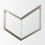 37260 - Chevren 26 x 22 Silver Wood Frame Mirror