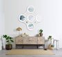 37265 - Amphion 16.5x16.5 Star Whitewashed Wood Frame Mirror