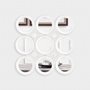 37265 - Amphion 16.5x16.5 Star Whitewashed Wood Frame Mirror