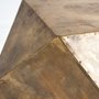 50252 - Exagoni 26" x 18.5" Hexagonal Brass Plated Hexagonal End/Side Table 