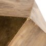 50252 - Exagoni 26" x 18.5" Hexagonal Brass Plated Hexagonal End/Side Table 