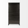 50361 - Poppy II 73.8" H Black Metal With Glass Door Display Cabinet 