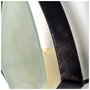 53325 - Tarquin I Black Metal Frame w/Frosted Glass Shade Wall Candle Holder
