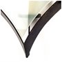 53325 - Tarquin I Black Metal Frame w/Frosted Glass Shade Wall Candle Holder