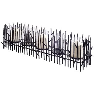 Mondavi Dark Metal Twigs Table Candle Holder 