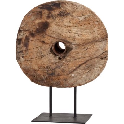 57541 - Incana 20L x 4W Natural Brown Reclaimed Wood Wheel Object
