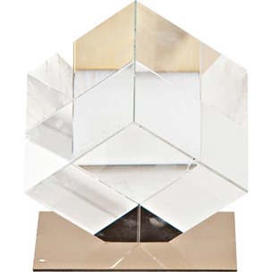 Lareina II Large 5L x 5W Clear Glass Cube 
