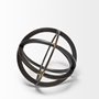 57673 - Galenna I (Small) 8L x 8W Black Metal Circular Decorative Orb