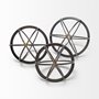 57673 - Galenna I (Small) 8L x 8W Black Metal Circular Decorative Orb