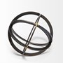 57674 - Galenna II (Medium) 9L x 9W Black Metal Circular Decorative Orb