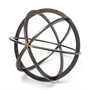 57675 - Galenna III (Large) 10L x 10W Black Metal Circular Decorative Orb