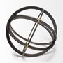 57675 - Galenna III (Large) 10L x 10W Black Metal Circular Decorative Orb