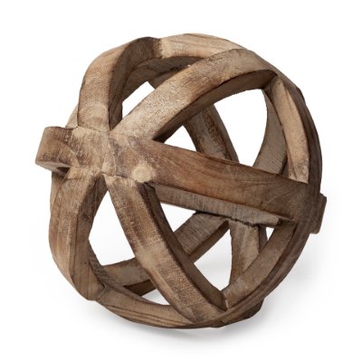 57767 - Tibik 8L x 8W Natural Wooden Orb