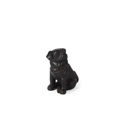 57798 - Cadence 4L x 5W Black Resin Pug Dog