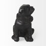 57798 - Cadence 4L x 5W Black Resin Pug Dog