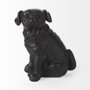 57798 - Cadence 4L x 5W Black Resin Pug Dog