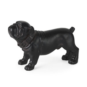 Hugo 5L x 13W Black Resin Bulldog
