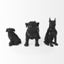 57799 - Hugo 5L x 13W Black Resin Bulldog