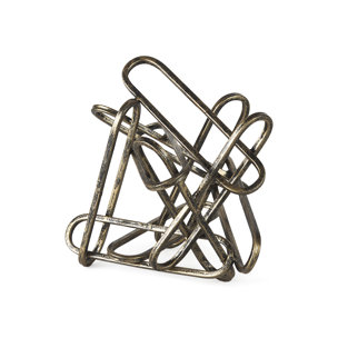 Henderson II 10L x 12W Gold Metal Paperclip Object