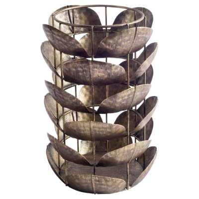 57881 - Henley I Small Bronze Metal Decorative Table Candle Holder 