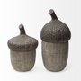 57896 - Mandor I (Small) 6L x 6W Brown Resin Acorn Box 