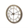 63080 - Mething Light Brown  25" Medium Farmhouse Wall Clock