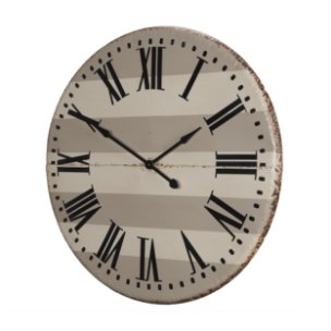 Belton 41.5" Round Oversize Farmhouse Wall Clock