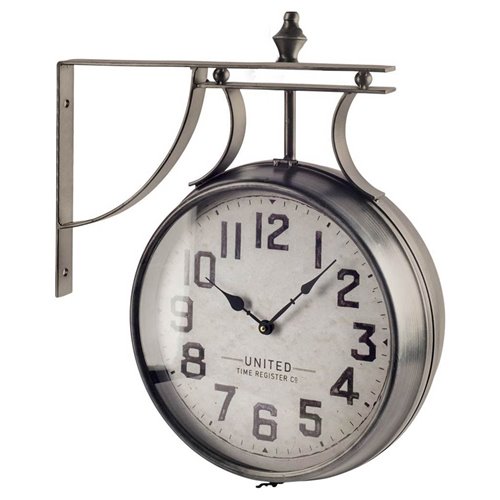 63160 - Lindsay 19" Round Large Industrial Wall Clock