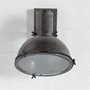 65123 - Taza 10.3x12 Gray Metal Dome Shade Wall Sconce