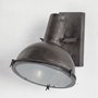 65123 - Taza 10.3x12 Gray Metal Dome Shade Wall Sconce
